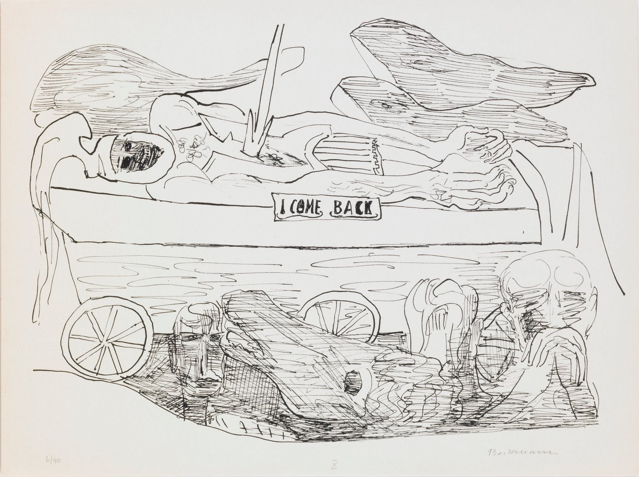 Rêve de guerre, planche 10 du portfolio « Jour et Rêve » - Max Beckmann