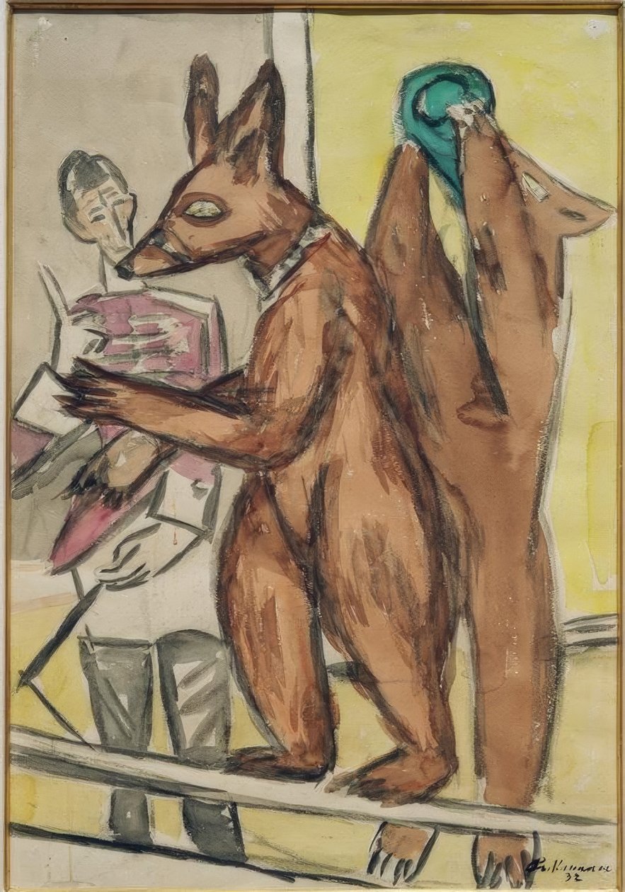 Ours dressés - Max Beckmann