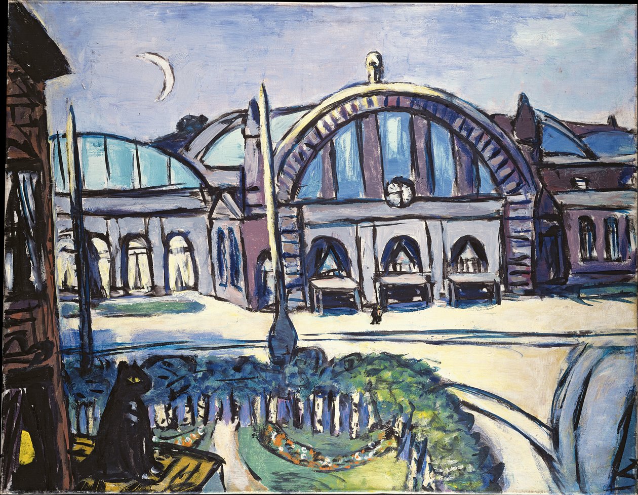 Gare centrale de Francfort - Max Beckmann