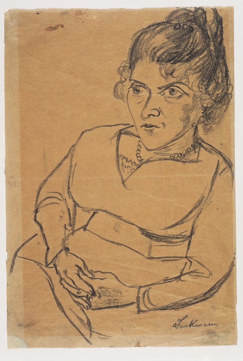 Fridel Battenberg, Halbfigur, sitzend - Max Beckmann