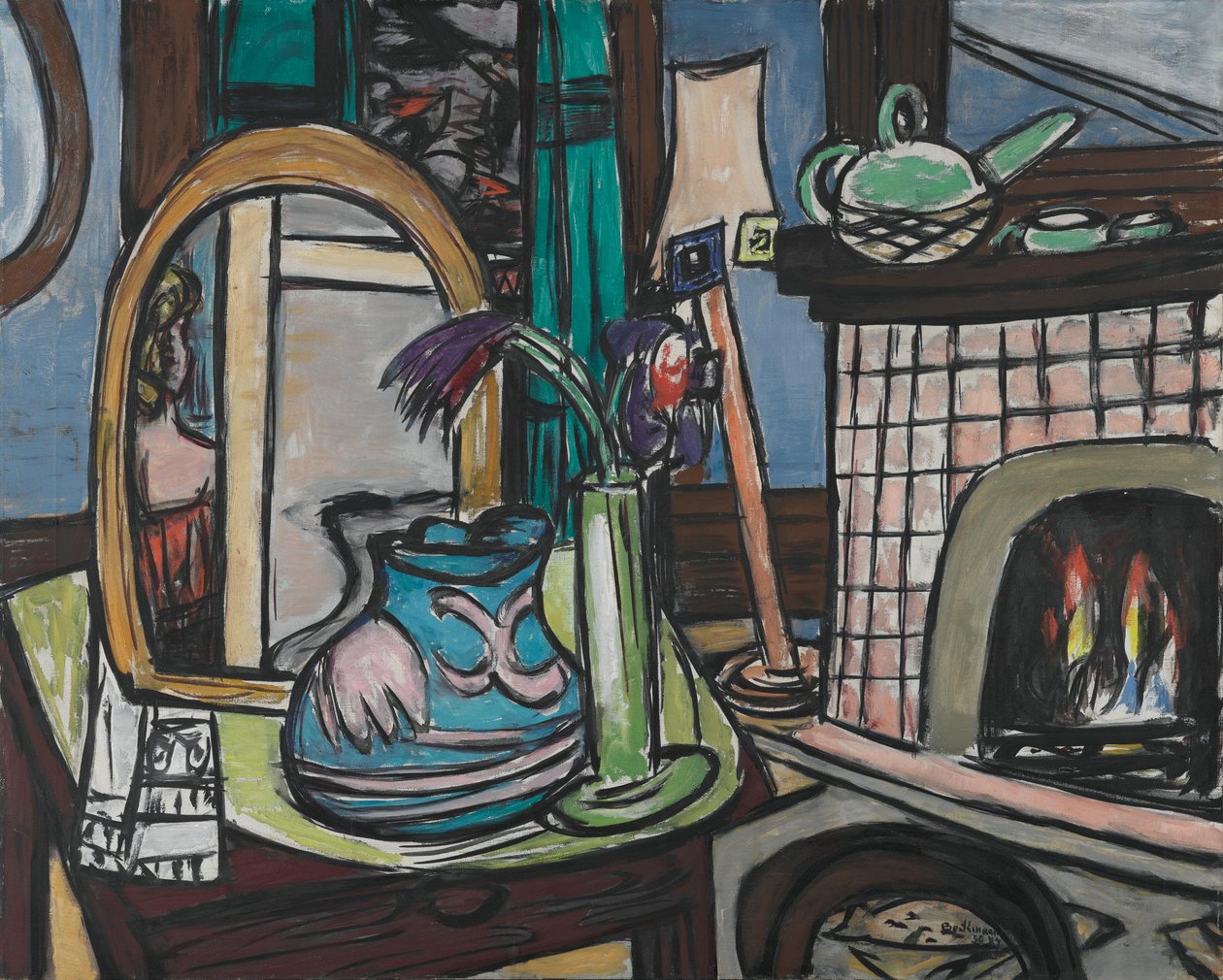 Grande nature morte aux pigeons - Max Beckmann