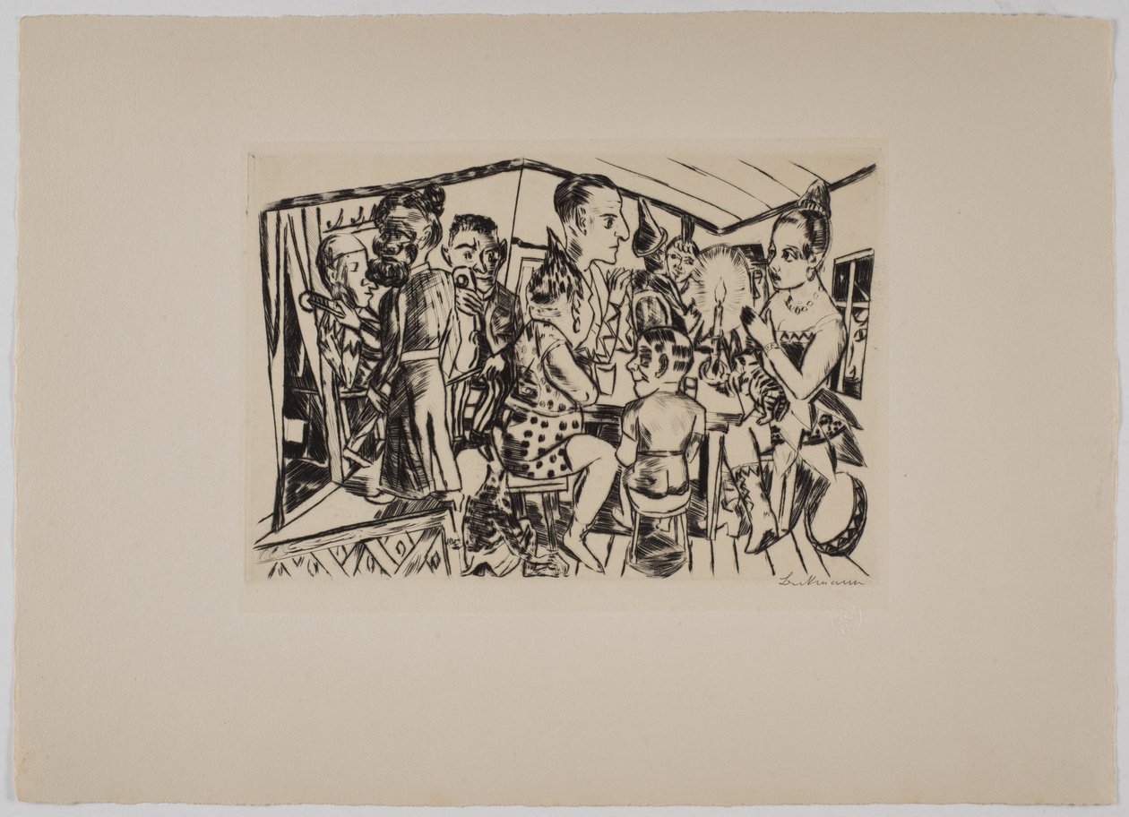 Dans les coulisses - Max Beckmann