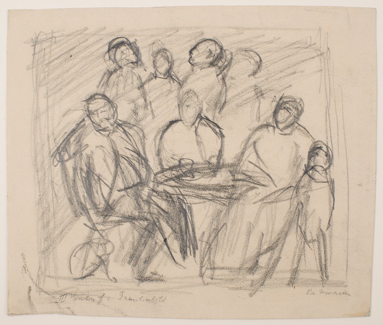 III [Troisième] esquisse pour portrait de famille - Max Beckmann