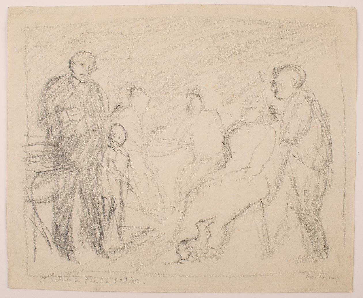 II [Deuxième] Esquisse pour le Portrait de la famille Zech - Max Beckmann