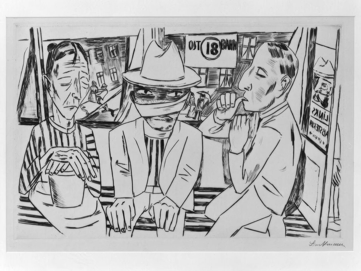 Dans le tramway - Max Beckmann
