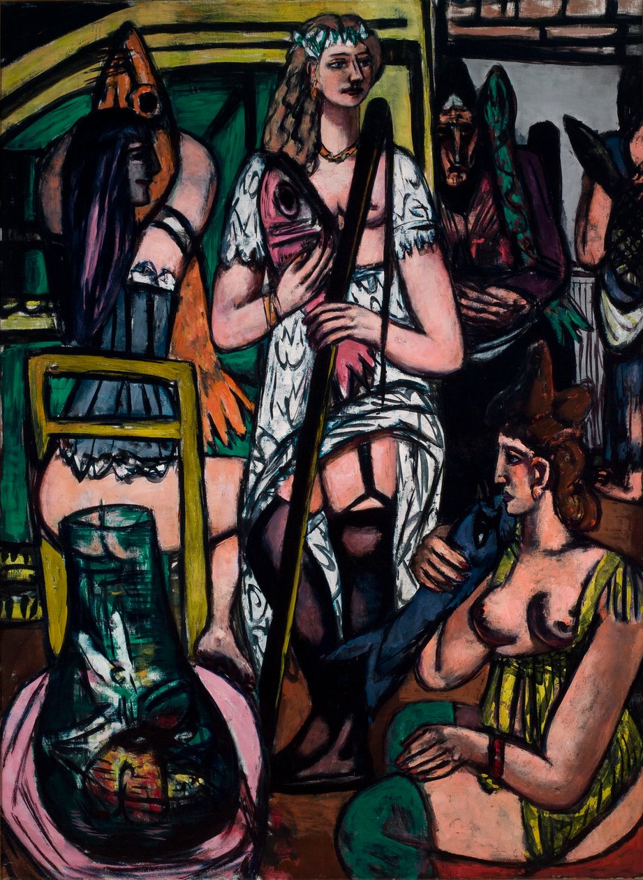 Grand tableau de femmes. Femmes pêcheuses - Max Beckmann