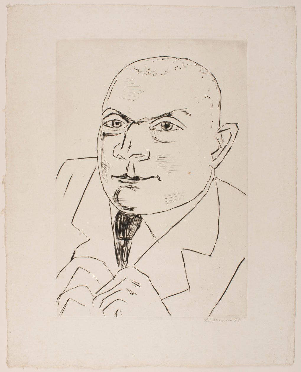 Portrait du baron Simolin II (grande version) - Max Beckmann