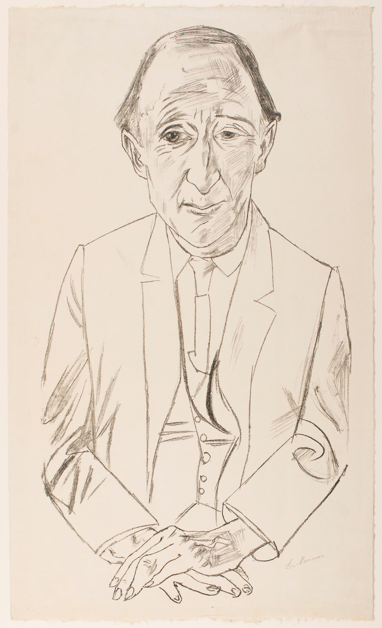 Portrait du compositeur Frederik Delius - Max Beckmann