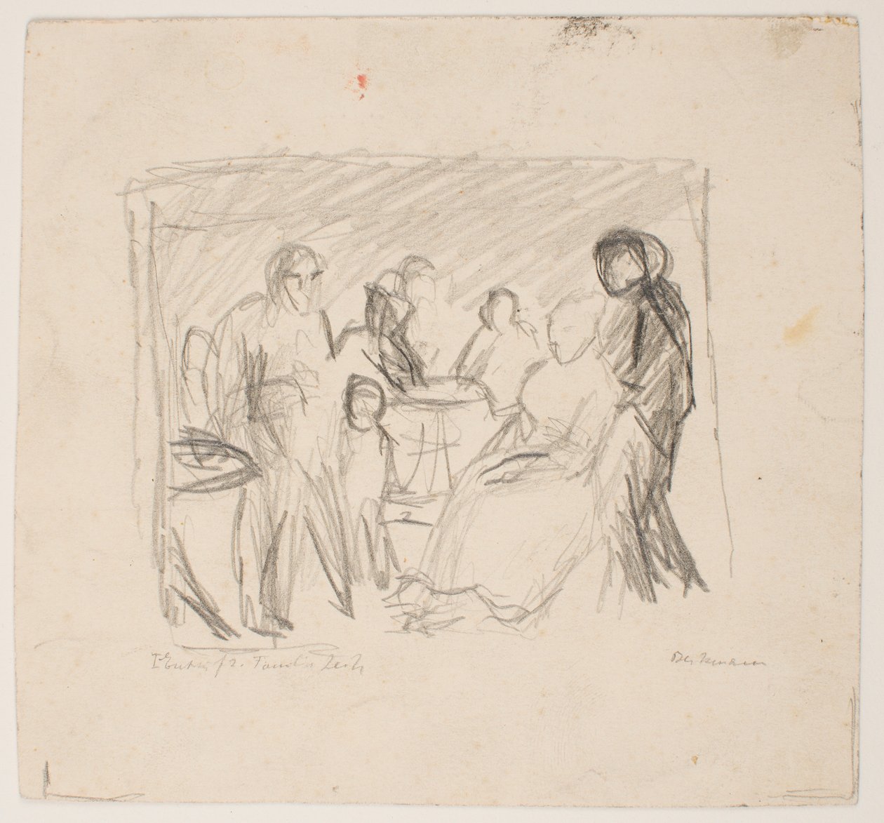 Esquisse pour la famille Zech - Max Beckmann