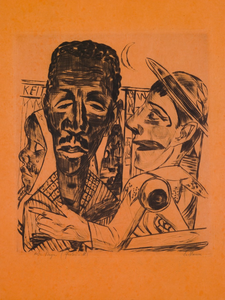 Le Noir, planche 6 du portfolio « Foire Annuelle » - Max Beckmann