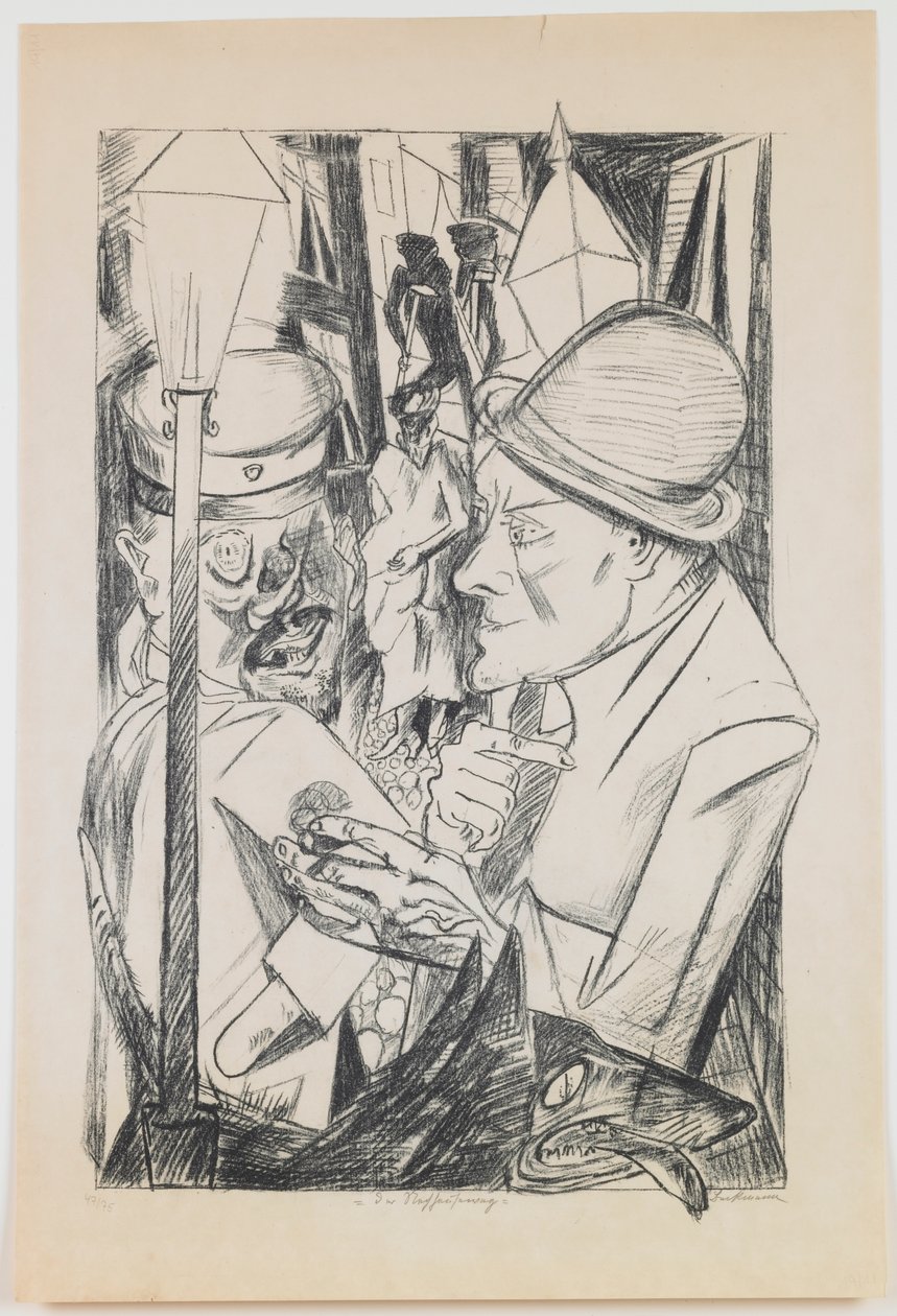 Le Chemin du Retour, planche 2 de la série « Enfer » - Max Beckmann