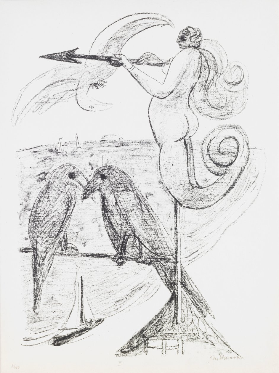 Girouette, planche 2 du portfolio « Jour et Rêve » - Max Beckmann