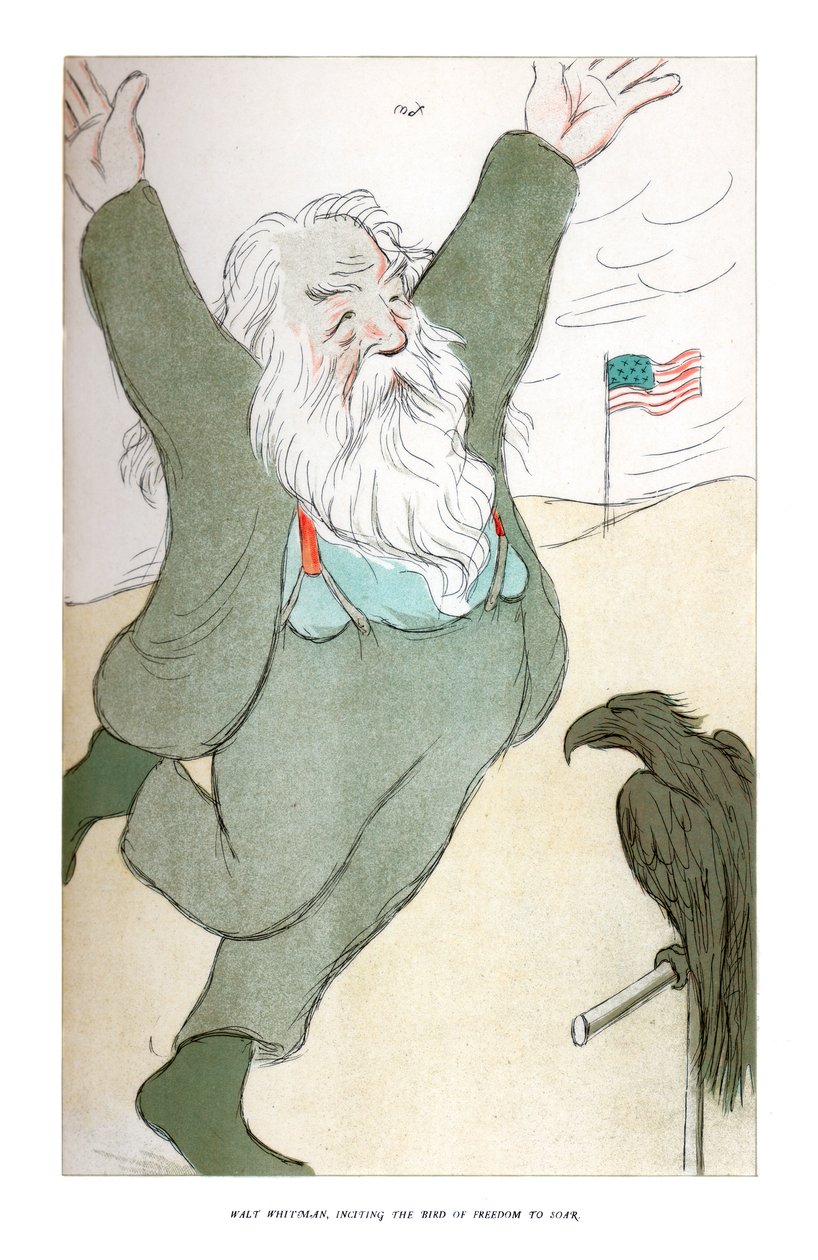 Walt Whitman, incitant l