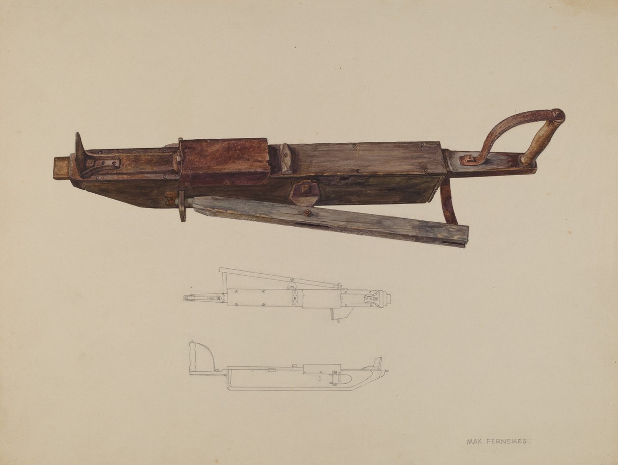 Planteur de maïs, vers 1938 - Max Fernekes