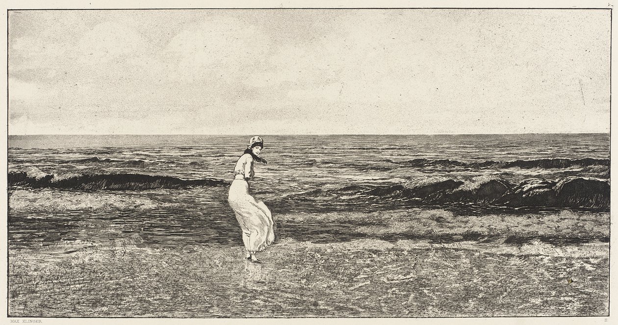 Au bord de la mer - Max Klinger