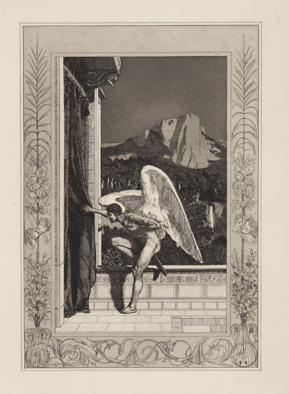 Amour arrivant (Amour et Psyché, Opus V, planche 12) - Max Klinger
