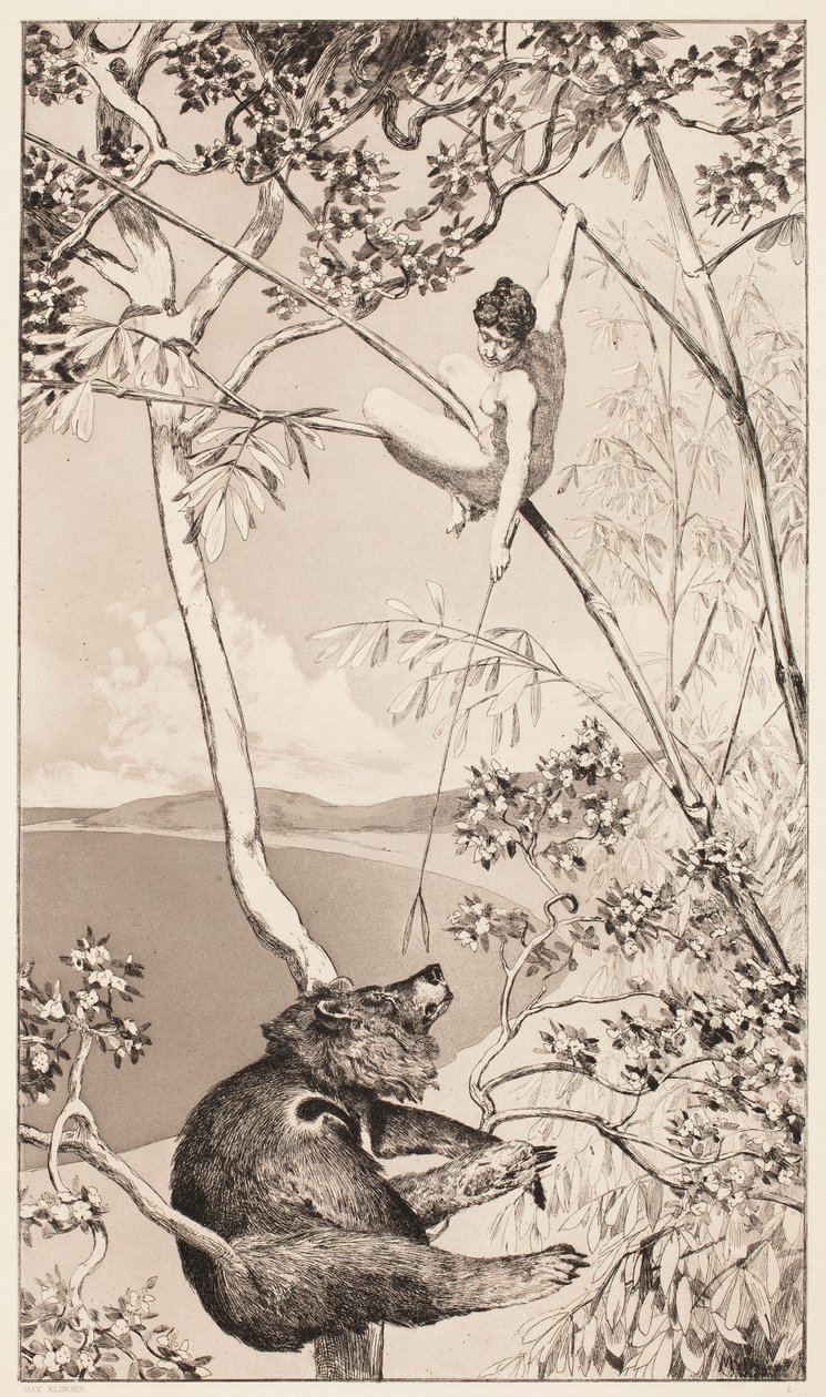Ours et fée - Max Klinger