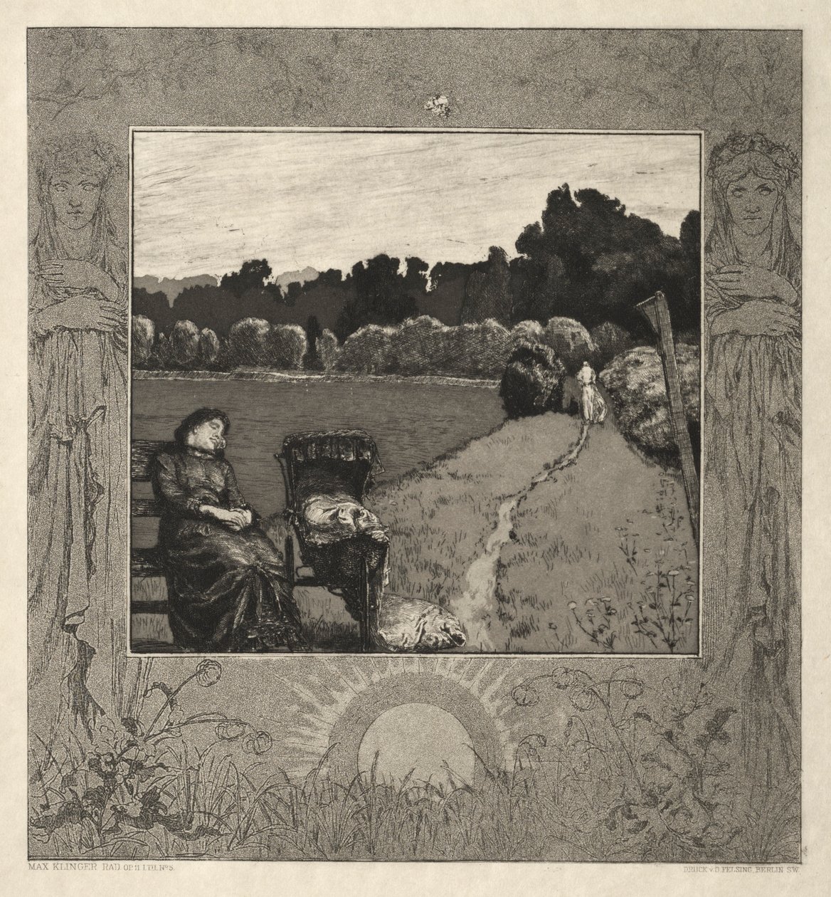 Enfant, de Sur la mort, Partie I, Opus XI Kind, Vom Tode, Erster Teil, Opus XI, 1889 - Max Klinger