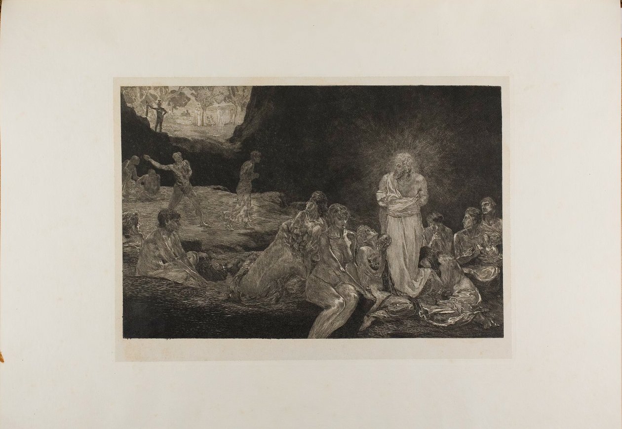 Christ et les femmes pécheresses, planche treize de Une Vie - Max Klinger