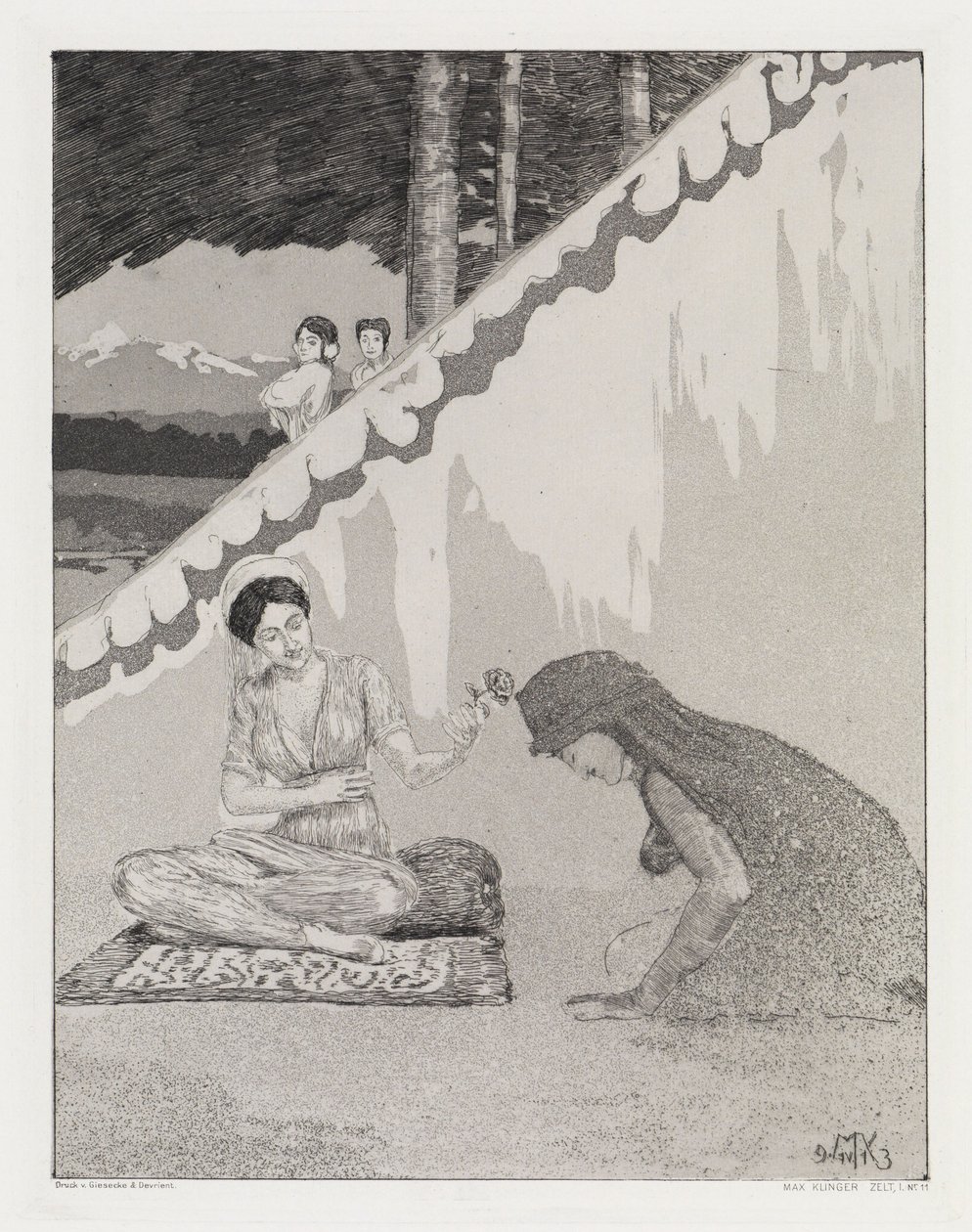 « Dank » (Zelt, Opus XIV, 1re partie, n° 11) - Max Klinger