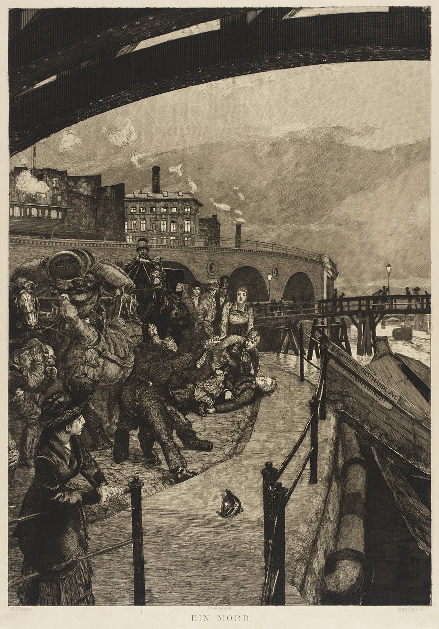 Un meurtre - Max Klinger