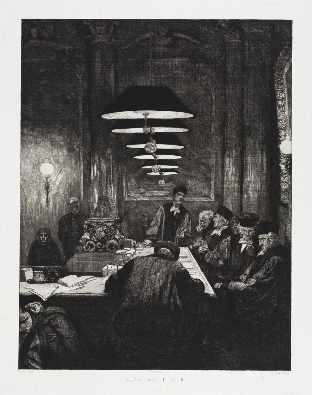 Une mère III (Drames, opus IX, planche 5) - Max Klinger