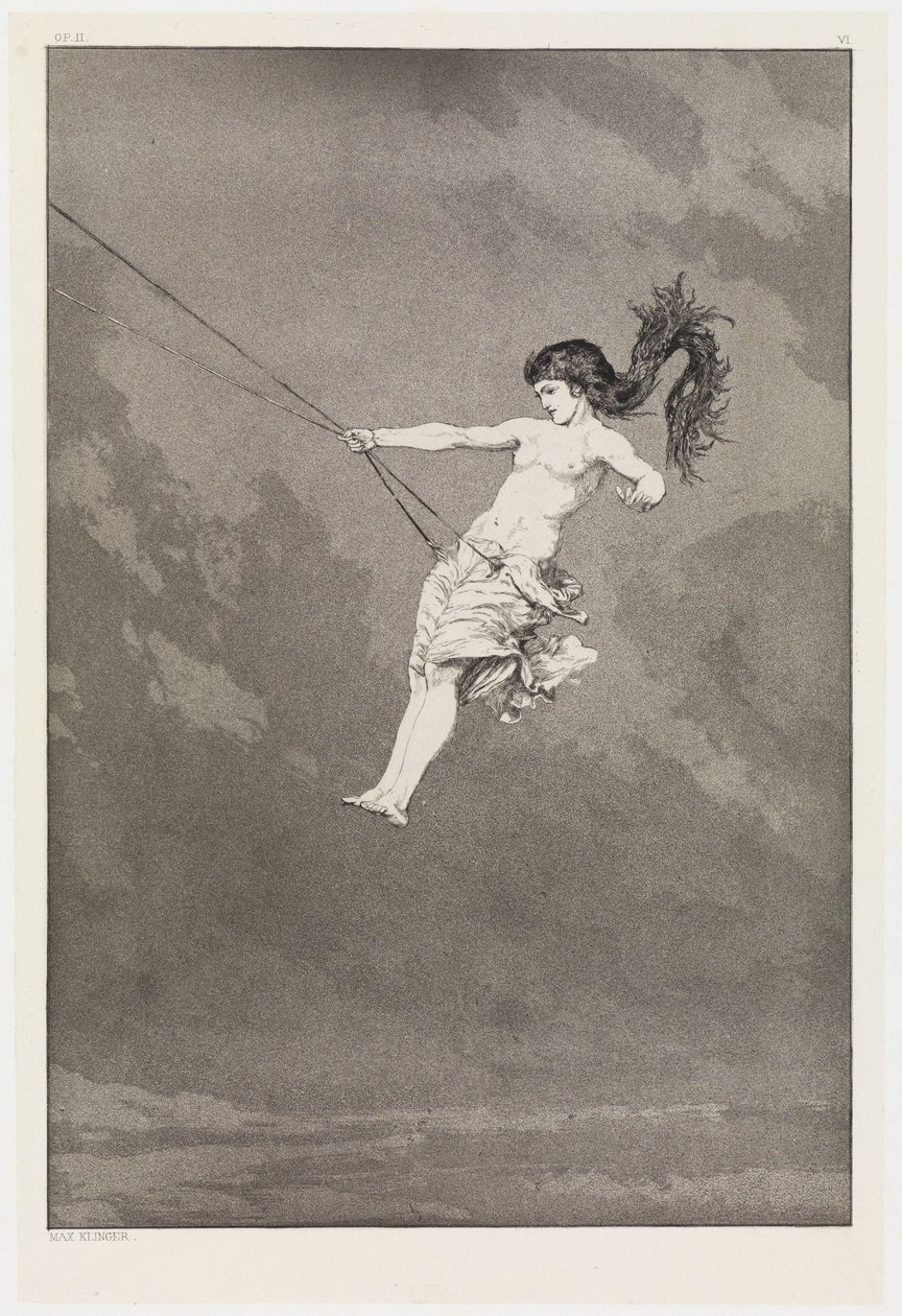 Intermezzo (Premier intermezzo) (Sauvetages de victimes ovidiennes, Opus II, planche 6) - Max Klinger
