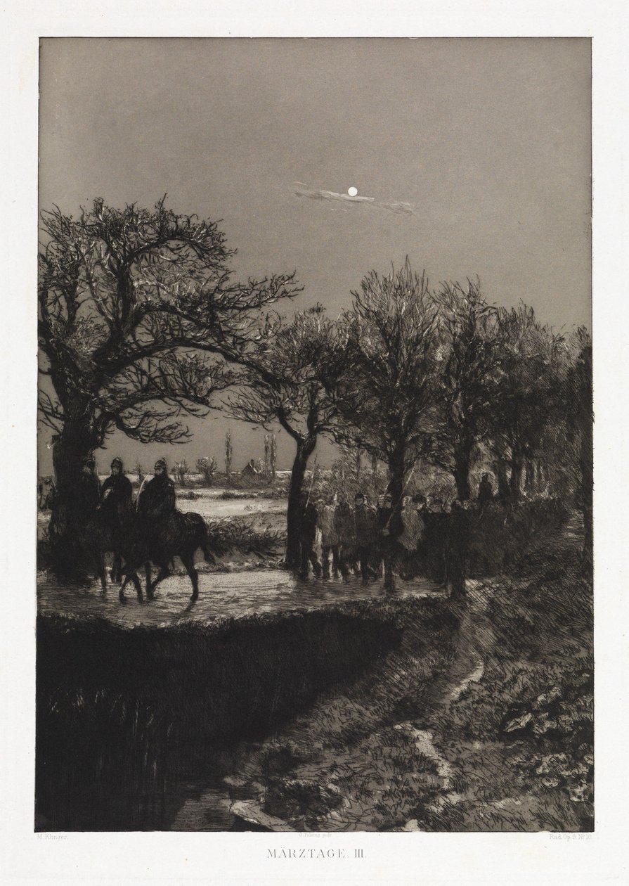 Jours de mars III (Drames, opus IX, planche 10) - Max Klinger