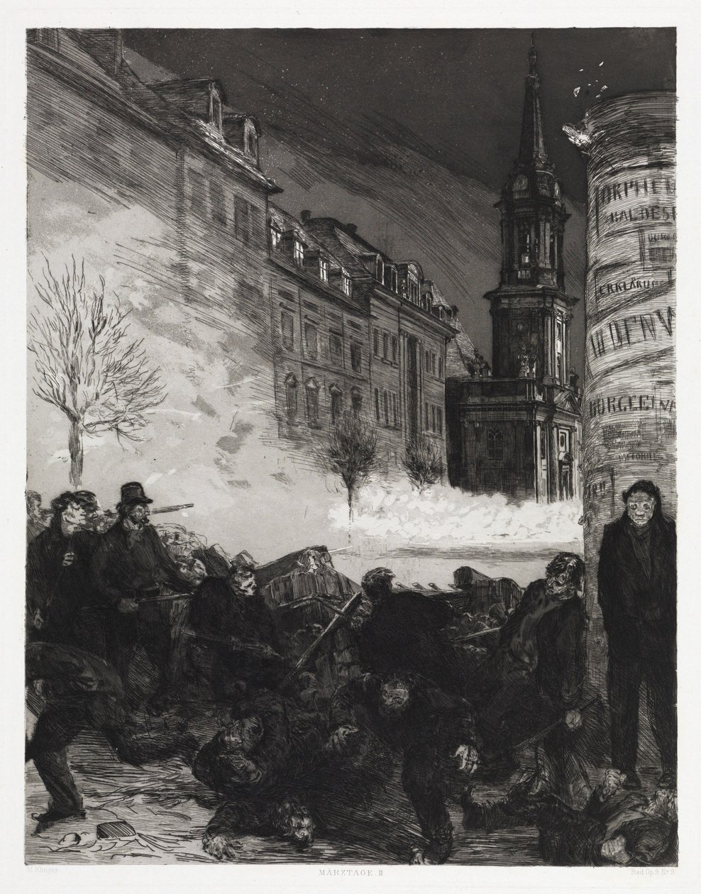 Jours de mars II (Drames, opus IX, planche 9) - Max Klinger