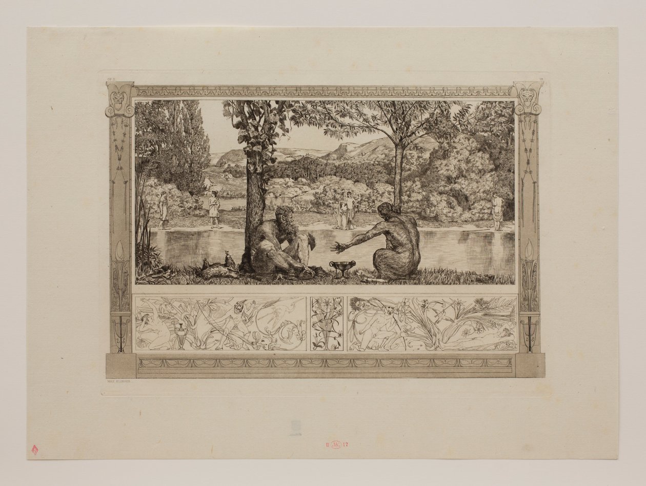 Narcisse et Écho I | Max Klinger | Estampe d'art