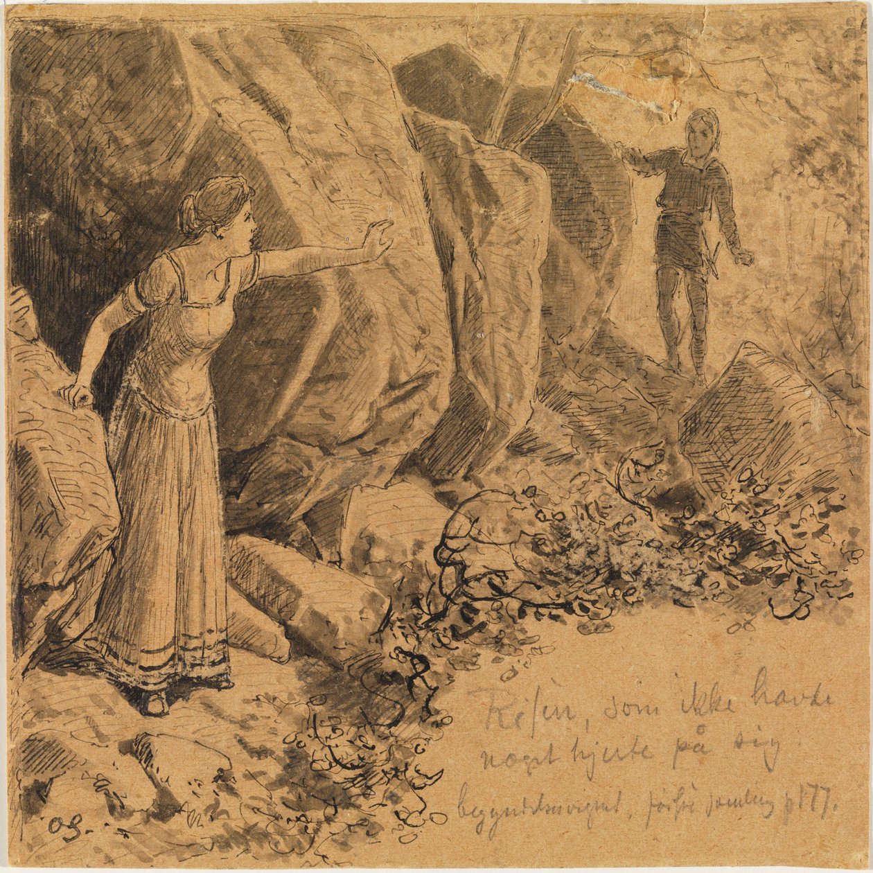 Narcisse et Écho I. - Max Klinger