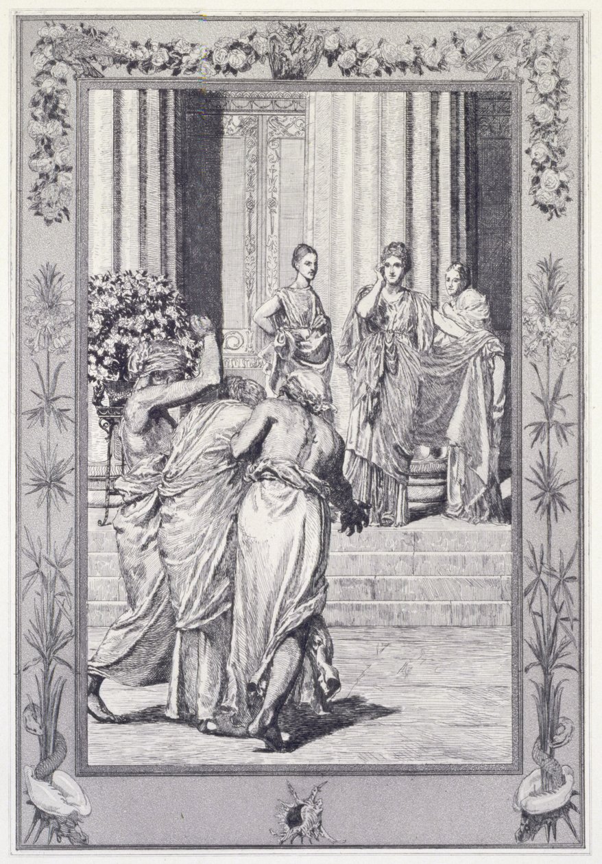 Psyché et Vénus, planche 33 de la série « Cupidon et Psyché : Opus V » - Max Klinger