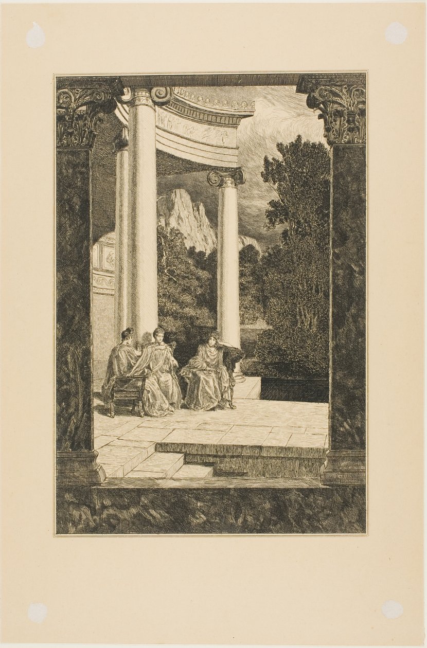 Psyché et ses Sœurs, planche 18 de Cupidon et Psyché - Max Klinger