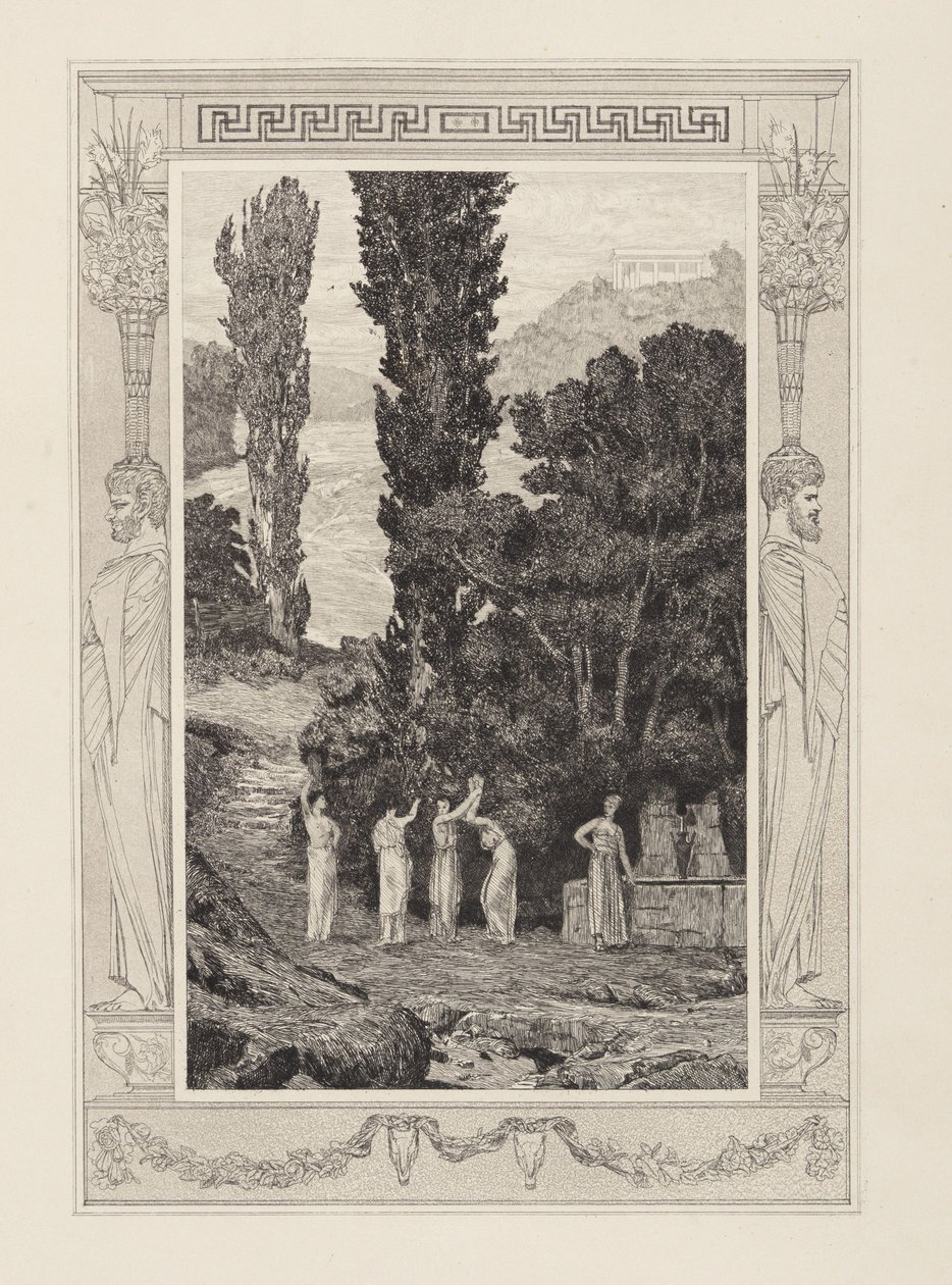 Psyché errante (Amour et Psyché, opus V, planche 28) - Max Klinger