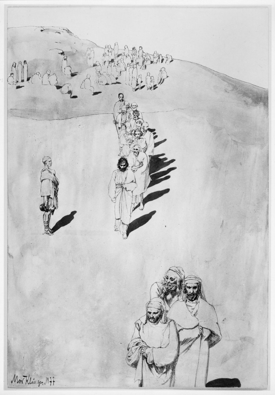 Retour du Sermon sur la montagne - Max Klinger