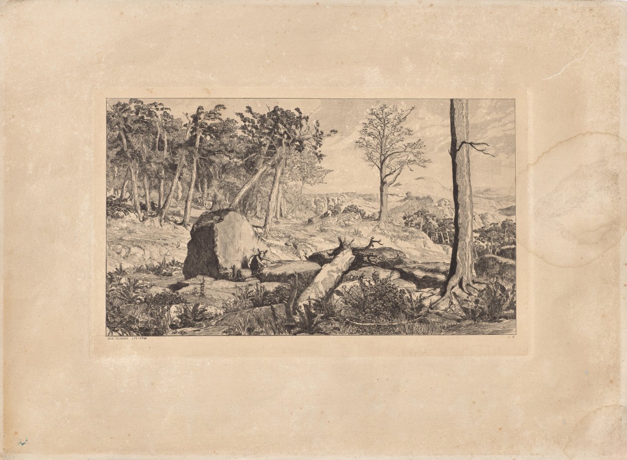Simplicius dans la solitude forestière (planche X), tiré d