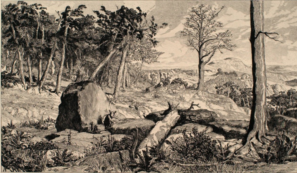 Simplicius dans la solitude de la forêt - Max Klinger