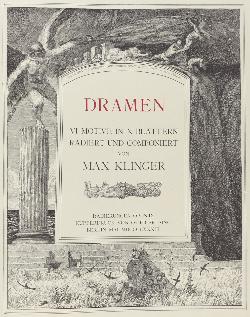 Page de titre, 1883 - Max Klinger