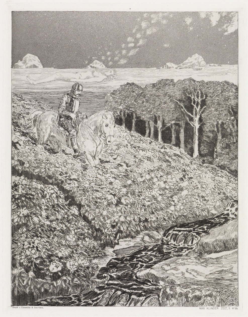 Le Chemin des rêves (Tente, Opus XIV, 2e partie, n° 35) - Max Klinger