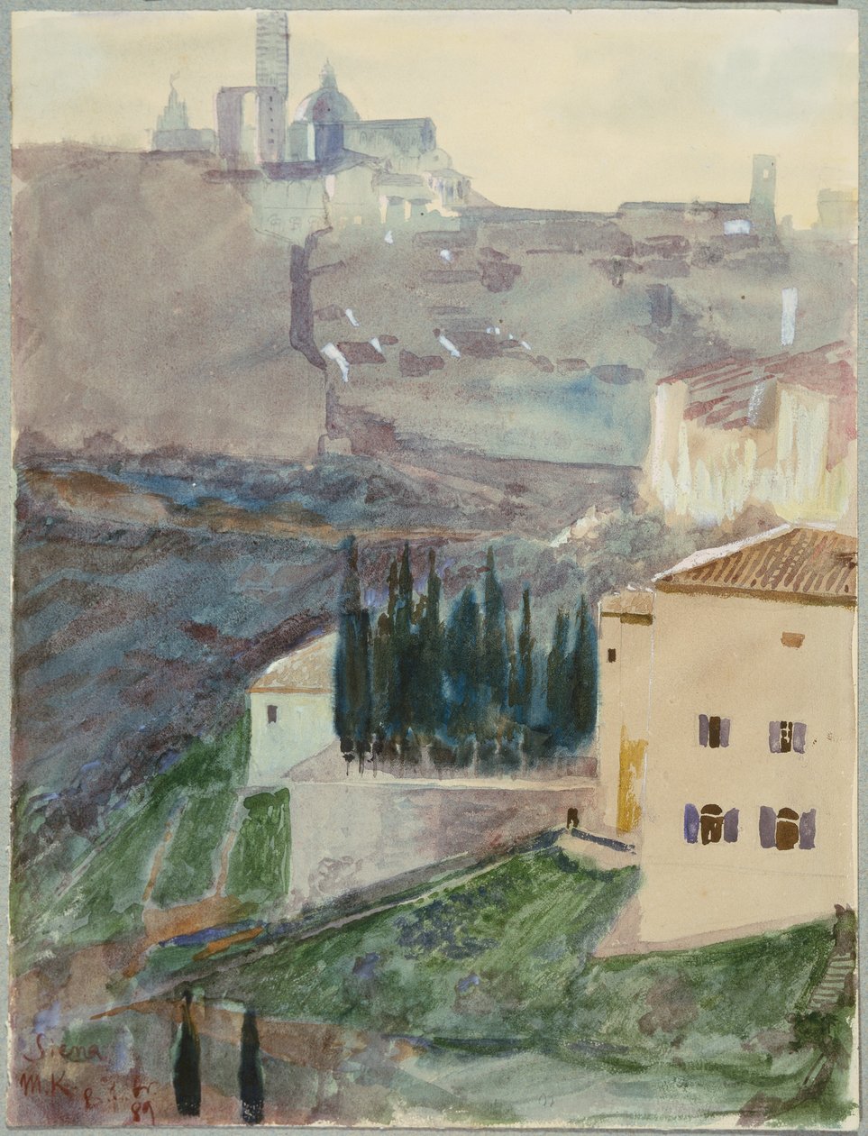 Vue de Sienne - Max Klinger