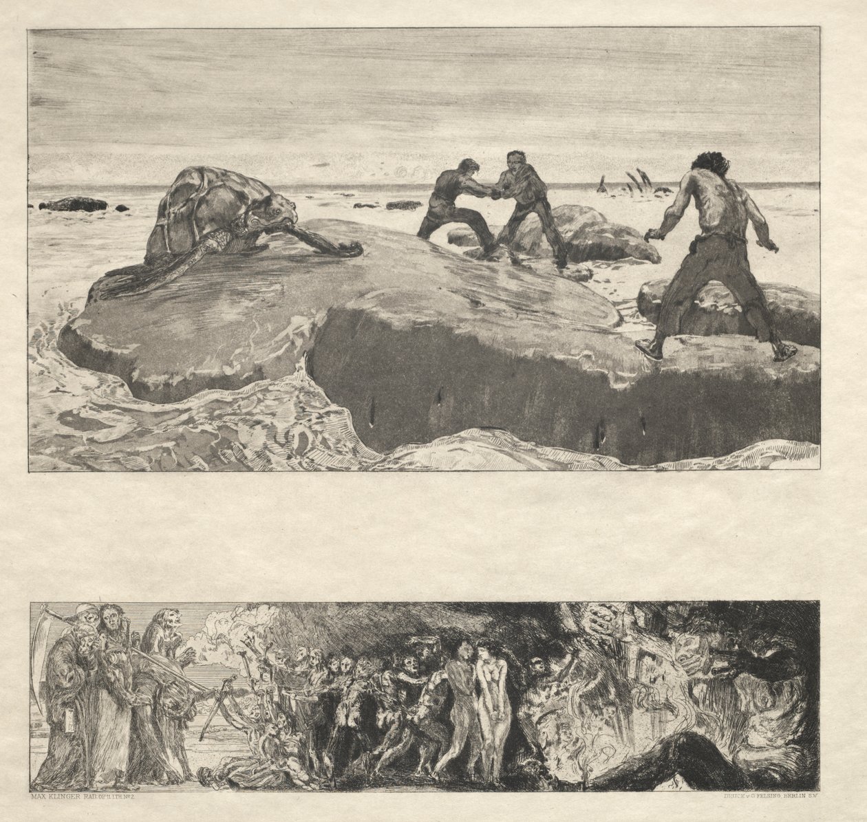 Vom Tode I, (Opus II, 1889) No. 2 - Max Klinger