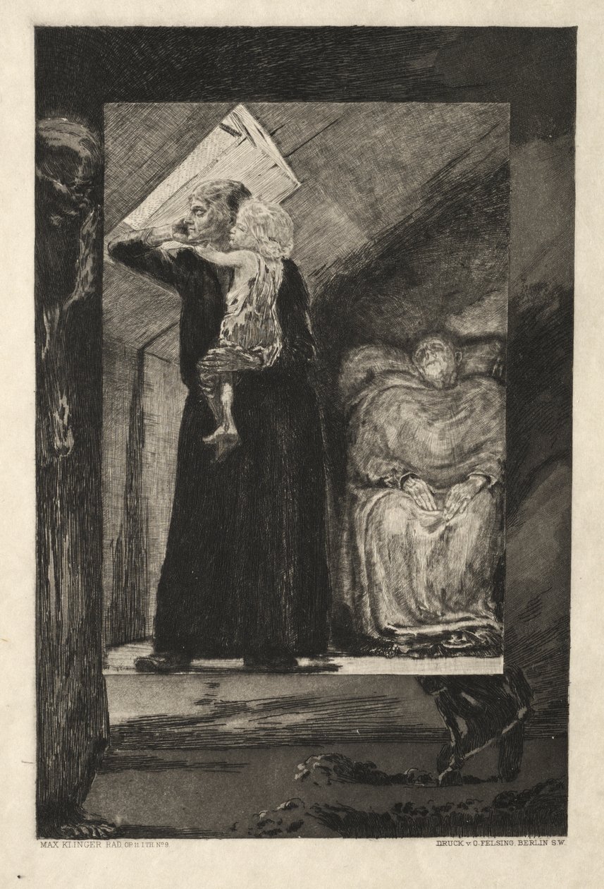 Vom Tode I, (Opus II, 1889) No. 9 - Max Klinger