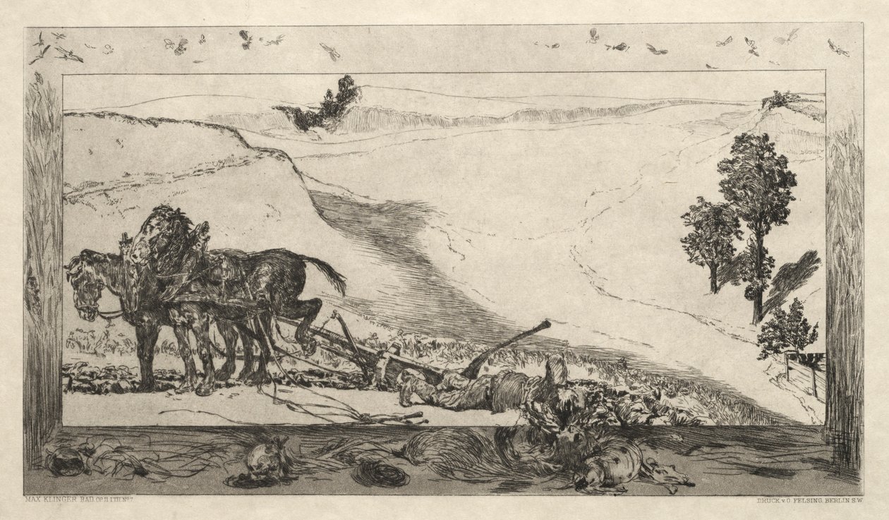 Vom Tode I, Opus II, 1889 No. 7 - Max Klinger