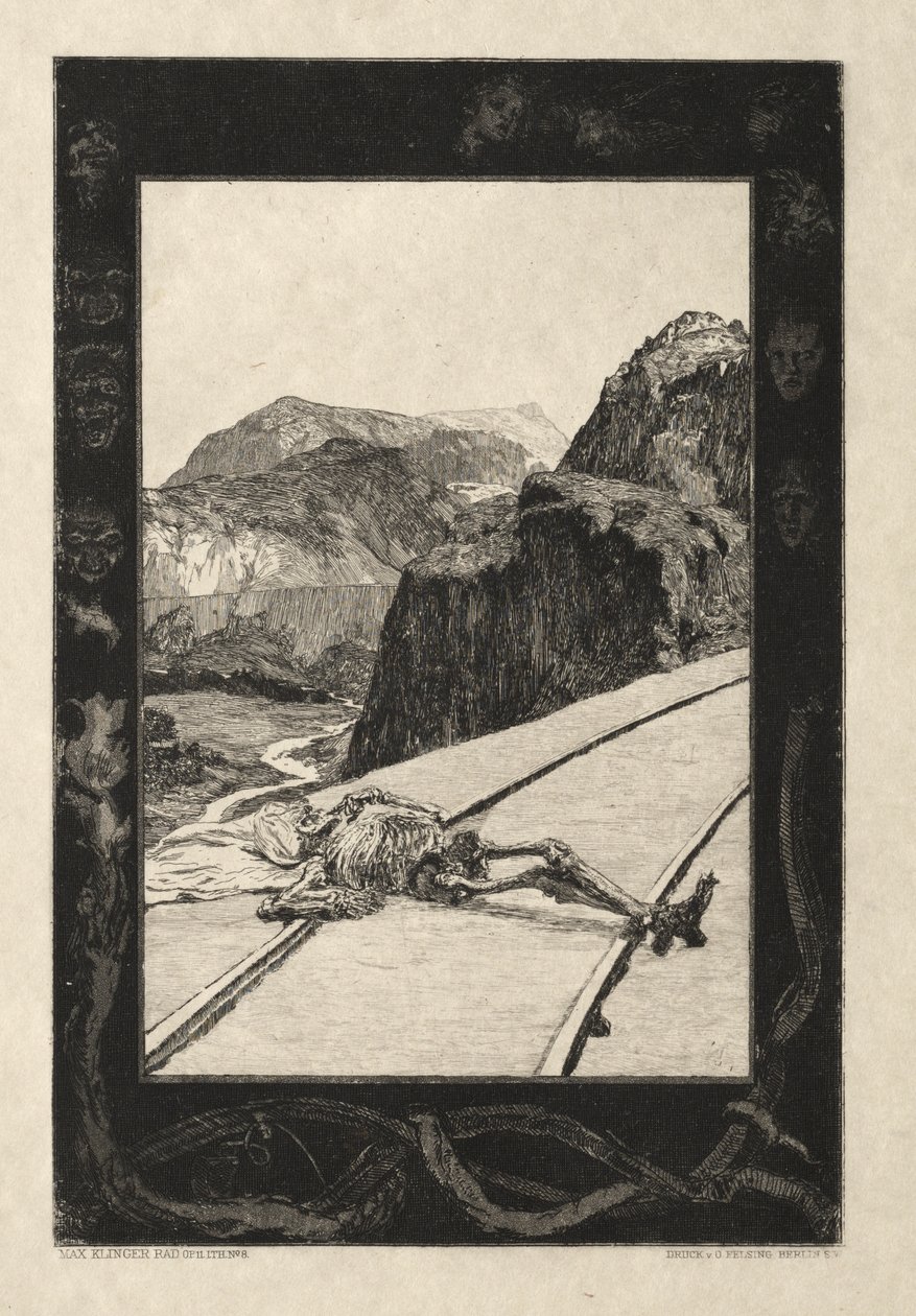 Vom Tode I, Opus II, 1889 No. 8 - Max Klinger