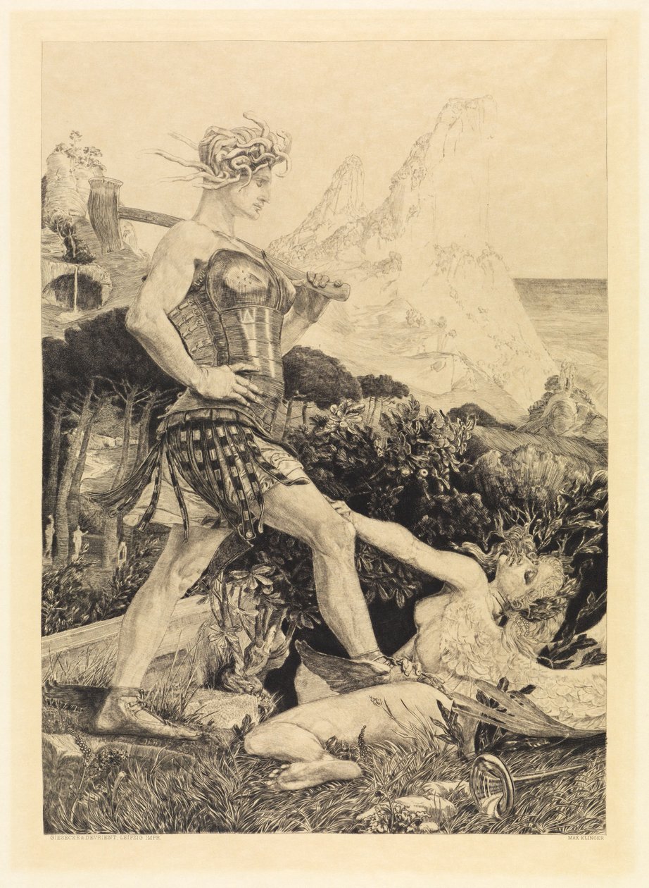 Le Temps et la Gloire (De la mort, deuxième partie, opus XI, planche 11) - Max Klinger