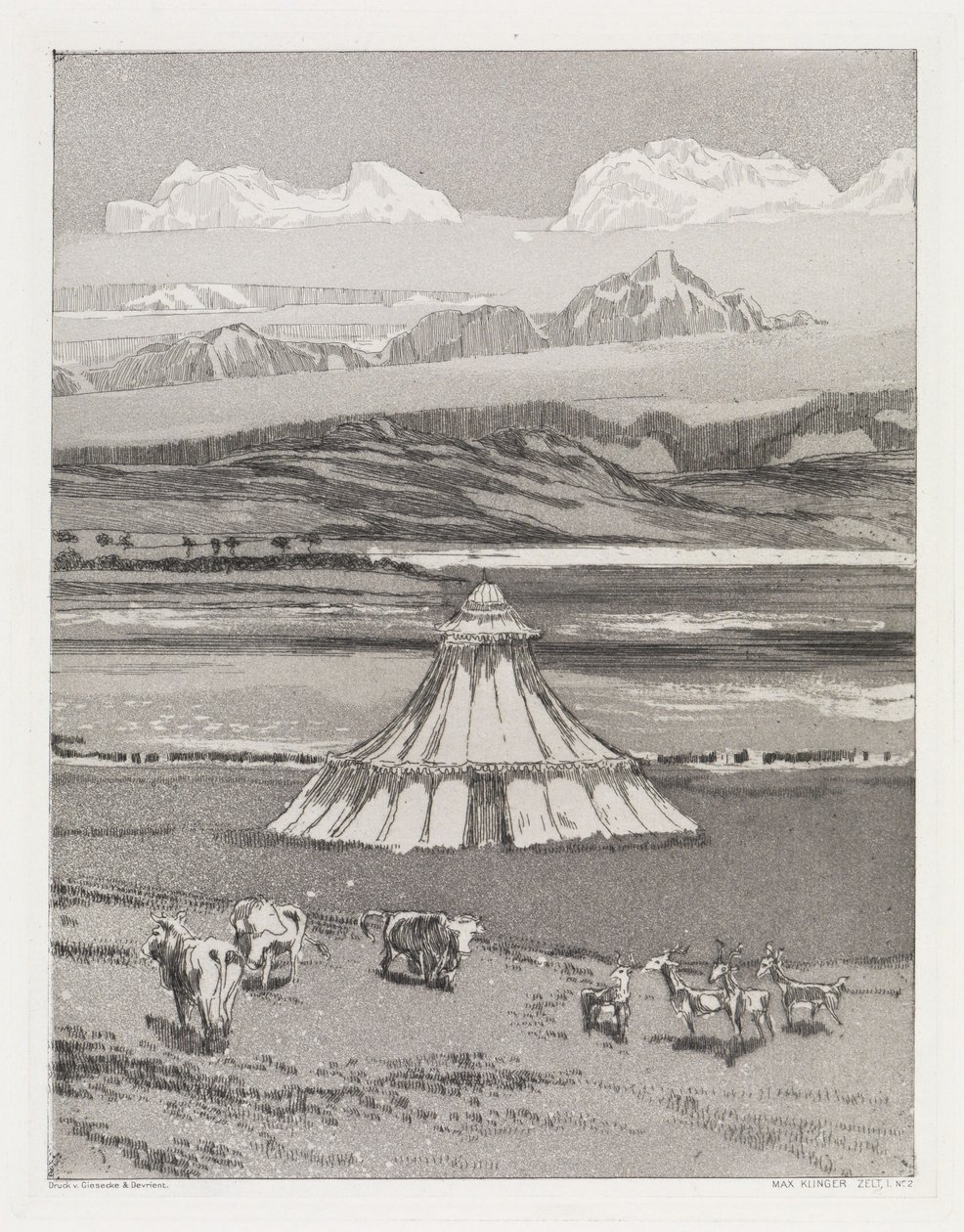 Tente (Tente, Opus XIV, 1re partie, n° 2) - Max Klinger