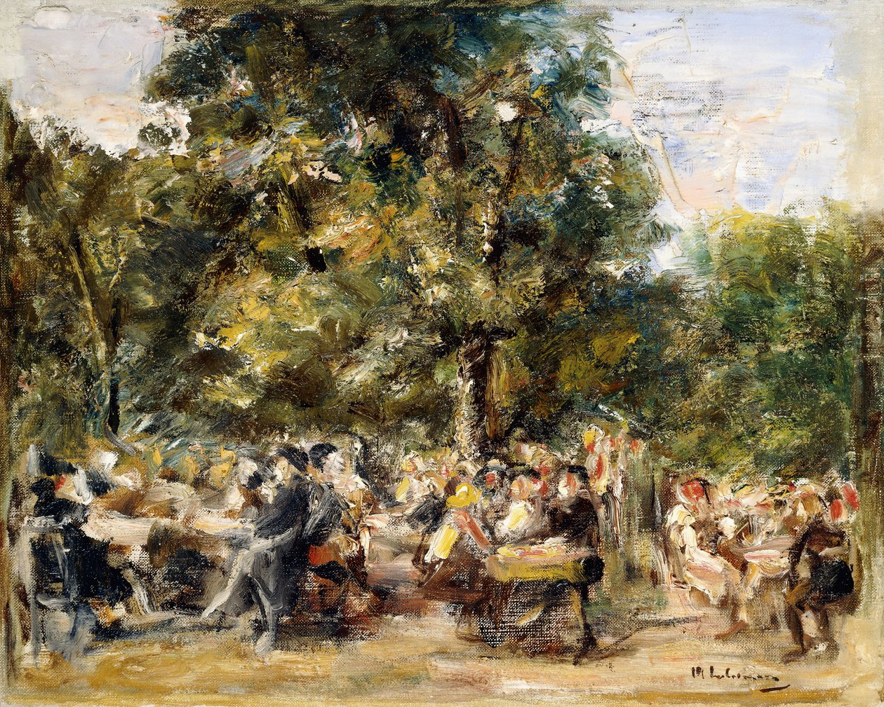 Restaurant de Jardin sur la Rivière Havel, 1933 - Max Liebermann