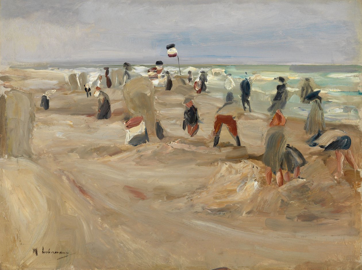 Sur la plage de Noordwijk - Max Liebermann