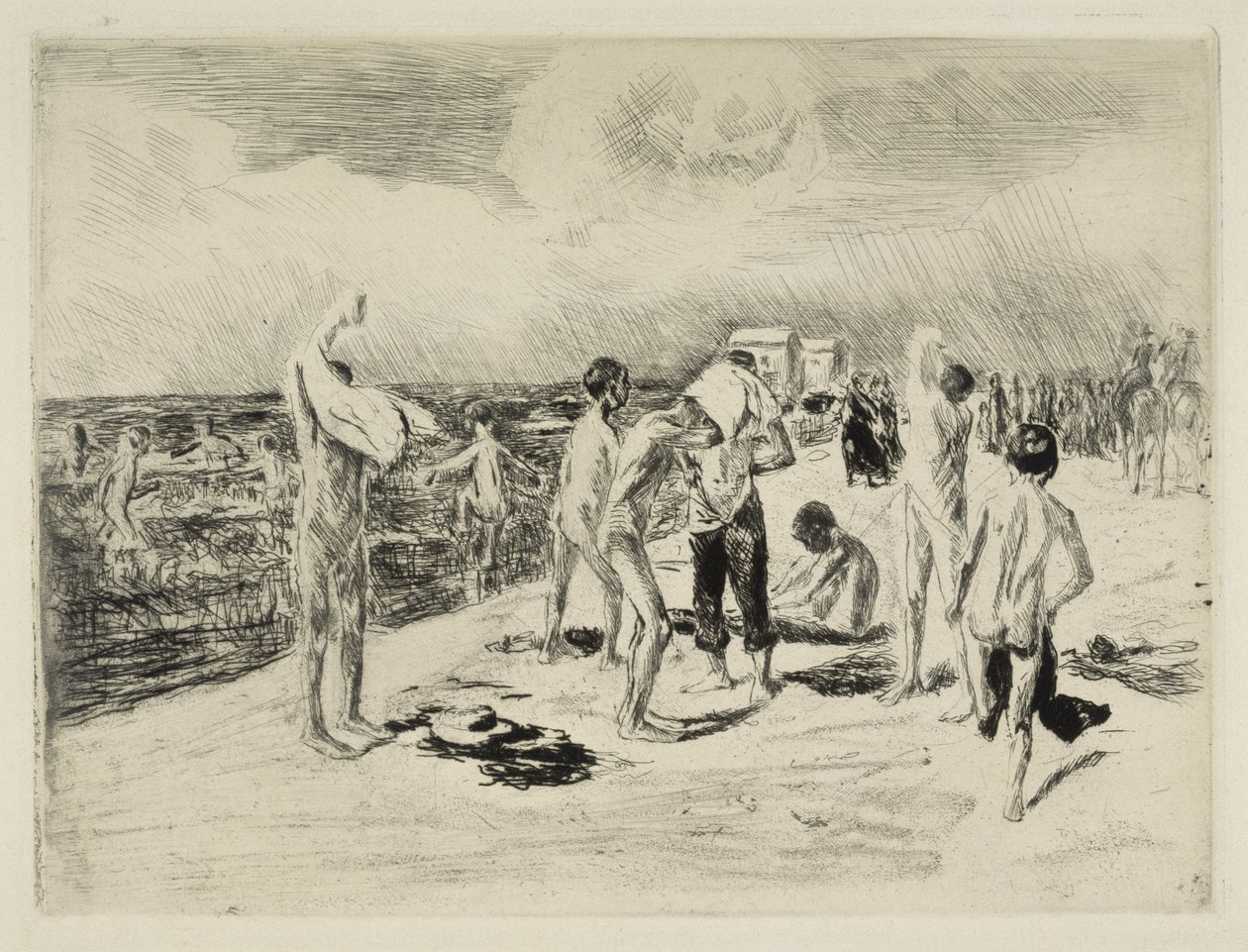 Garçons se baignant - Max Liebermann