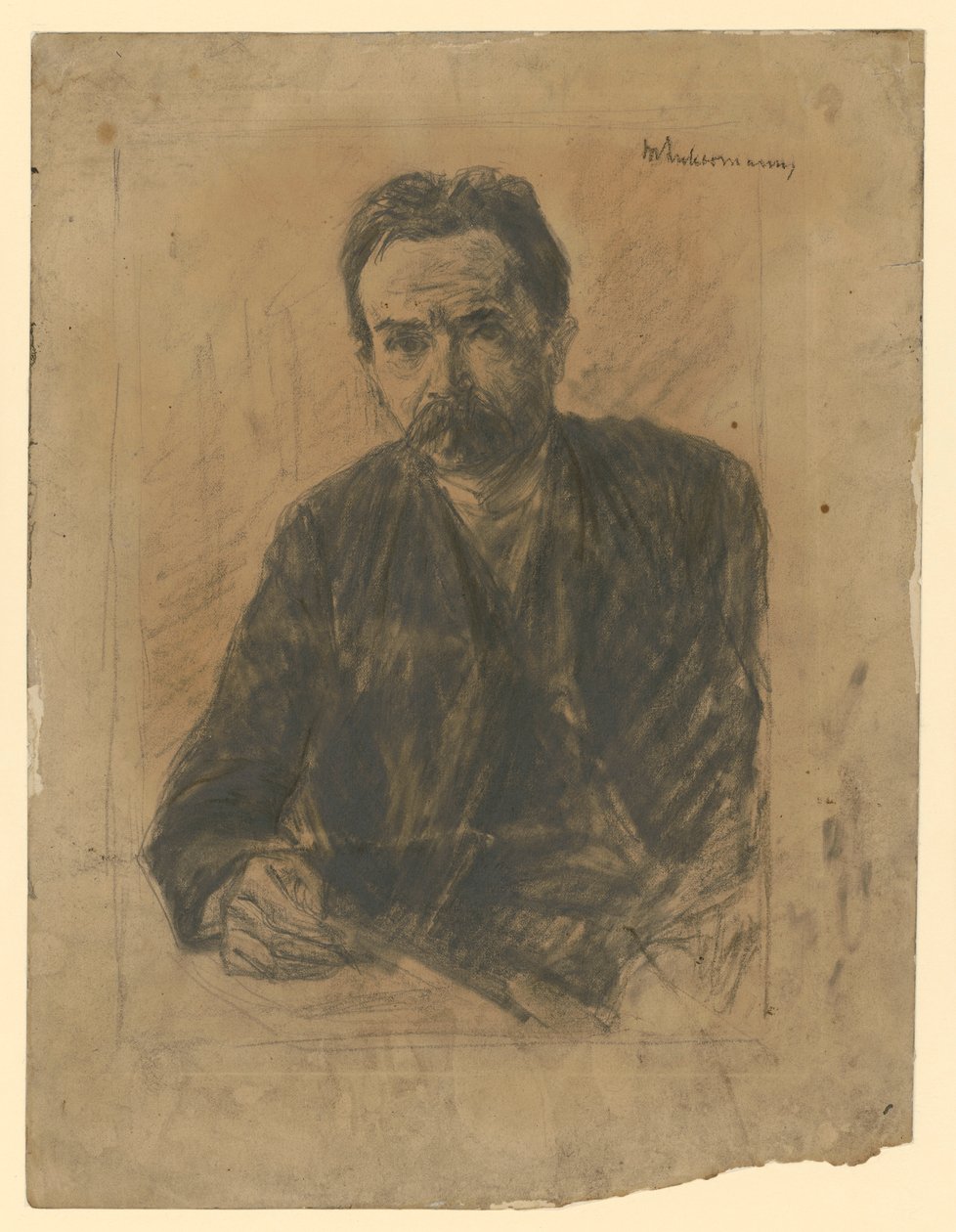 Portrait du poète Eduard Grisebach - Max Liebermann